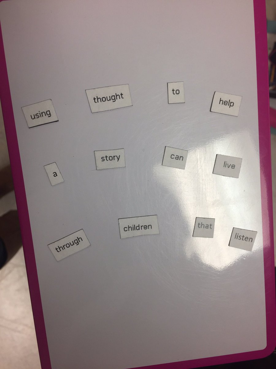 _msstevenson's tweet photo. We've been playing with poetry at @bandedpeakrvs these last few weeks - magnetic poetry has been a hit! #rvsed https://t.co/n0gb6Sj1GV