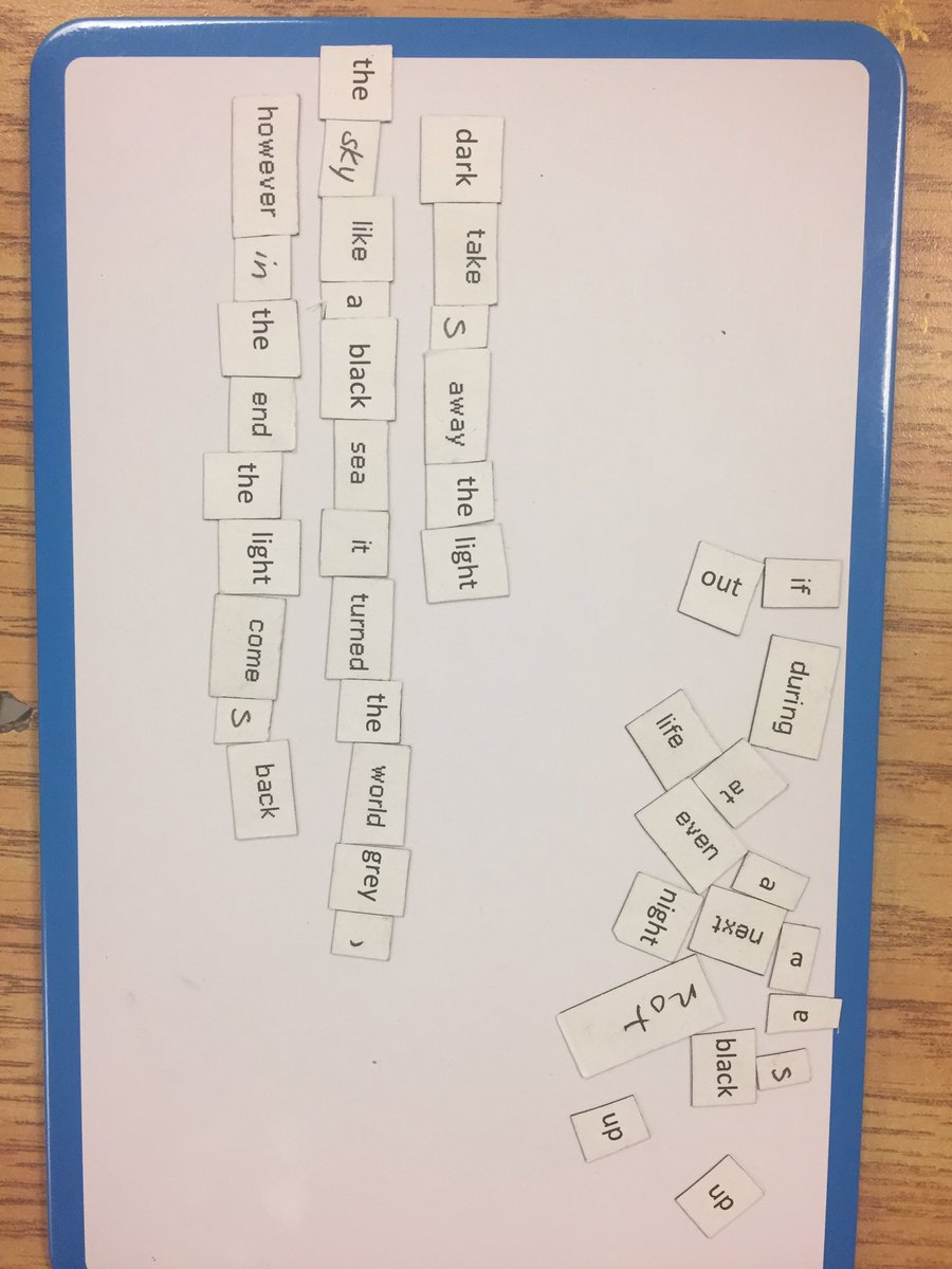 _msstevenson's tweet photo. We've been playing with poetry at @bandedpeakrvs these last few weeks - magnetic poetry has been a hit! #rvsed https://t.co/n0gb6Sj1GV