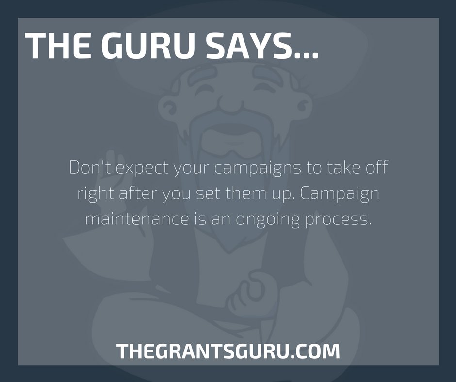 Campaign maintenance is an ongoing job - and quite time-consuming. Let us help!