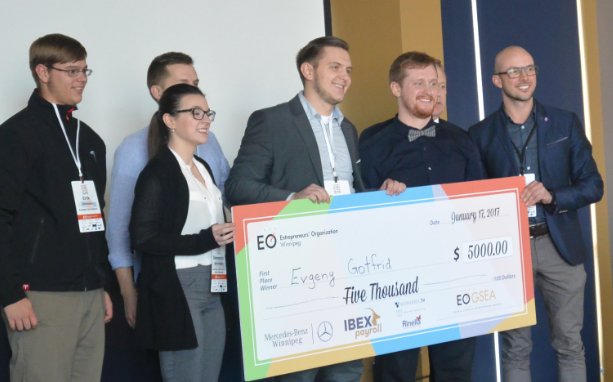 Congratulations to Evgeny Gotfrid, <a href="/GSEAYWG/">EOWinnipeg</a> champion! Evgeny will advance to the Canada Nationals in Vancouver. Good luck! #studentpreneur
