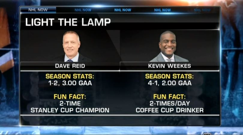 NHLMedia's tweet photo. Get ready to #VoteReid or #VoteWeekes! It's Light the Lamp on #NHLNow! https://t.co/mrCrVuzLD6