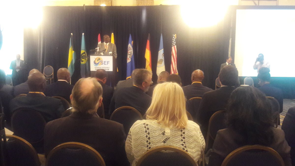 WillieRaynor's tweet photo. Official opening of #CSEF2017 under way in #Bahamas #FutureEnergy2027 #SE4SD @CARICOMEnergy @CARICOMorg @petchary @PanosCaribbean @UNEP_CEP https://t.co/NQPKL70qQ2