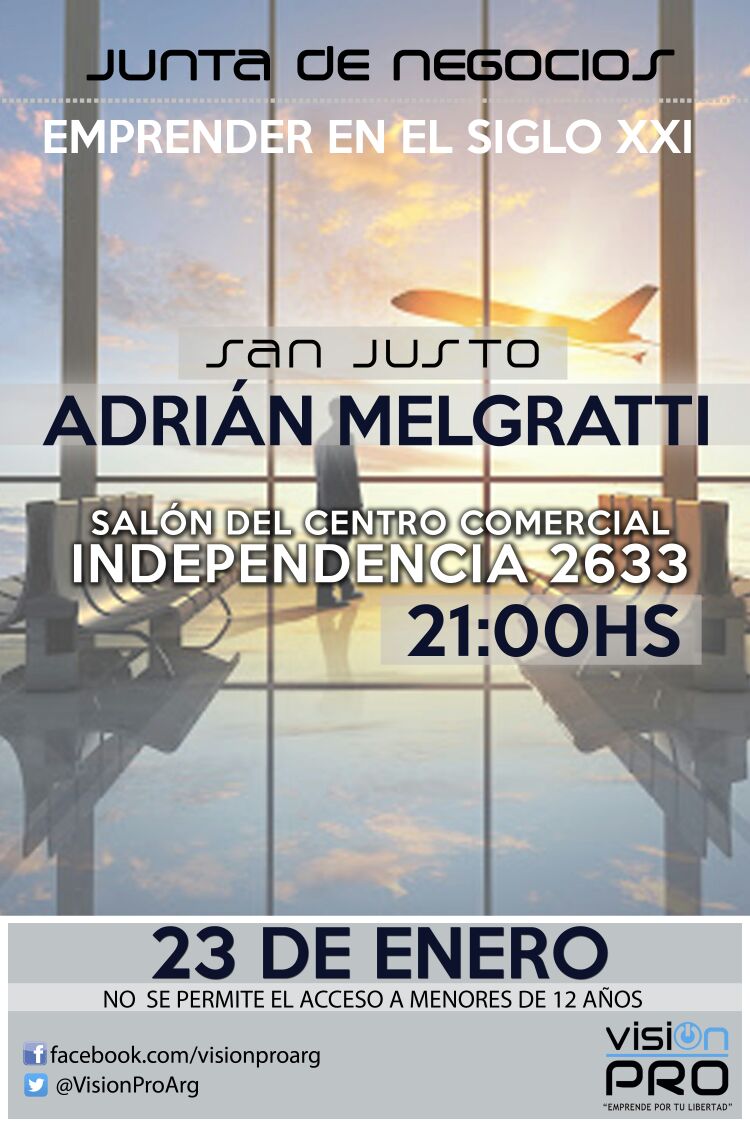 VisionProArg's tweet image. Hoy en #SanJusto #StaFe.
Imperdible #oportunidad para enterarte sobre las #tendencias en #negocios del Siglo XXI con @AdriMelgratti #GoPro🇦🇷