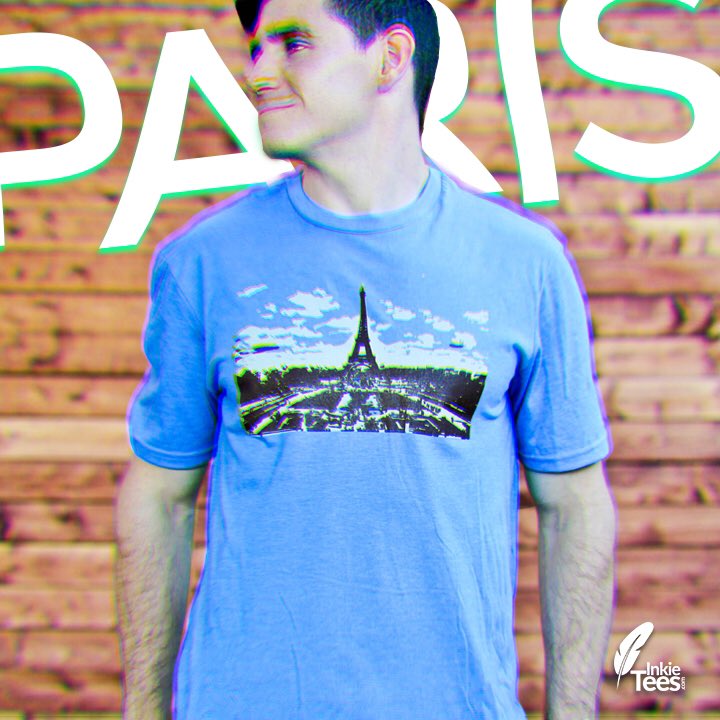 Oh snap, you can get the Paris tee in men's too! #style #comfort #tee #ootd #paris #lalaland