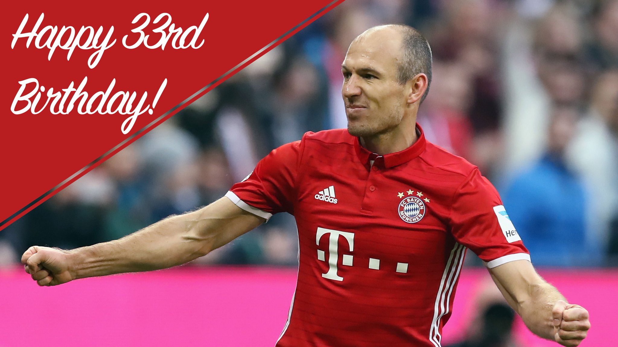 Happy birthday to Bayern Munich\s \"Mr. Wembley,\" Arjen Robben! 