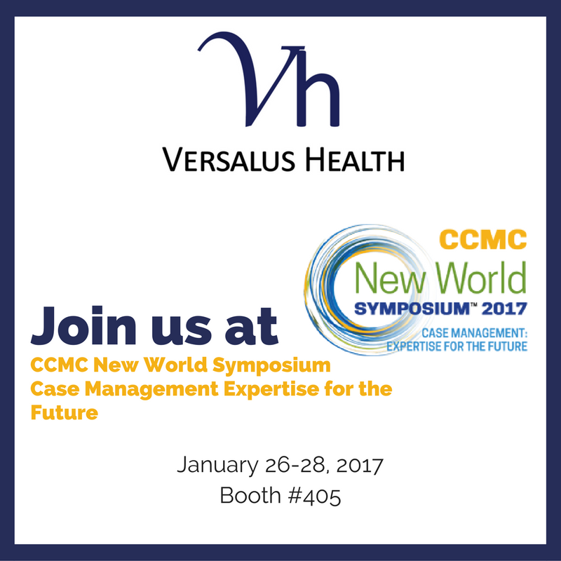 VersalusHealth's tweet photo. Looking forward to @CCM_Cert event: #CCMCNewWorld Symposium this week. Visit booth 405 to talk with compliance experts about the #2MNRule. https://t.co/thFj30MSTC