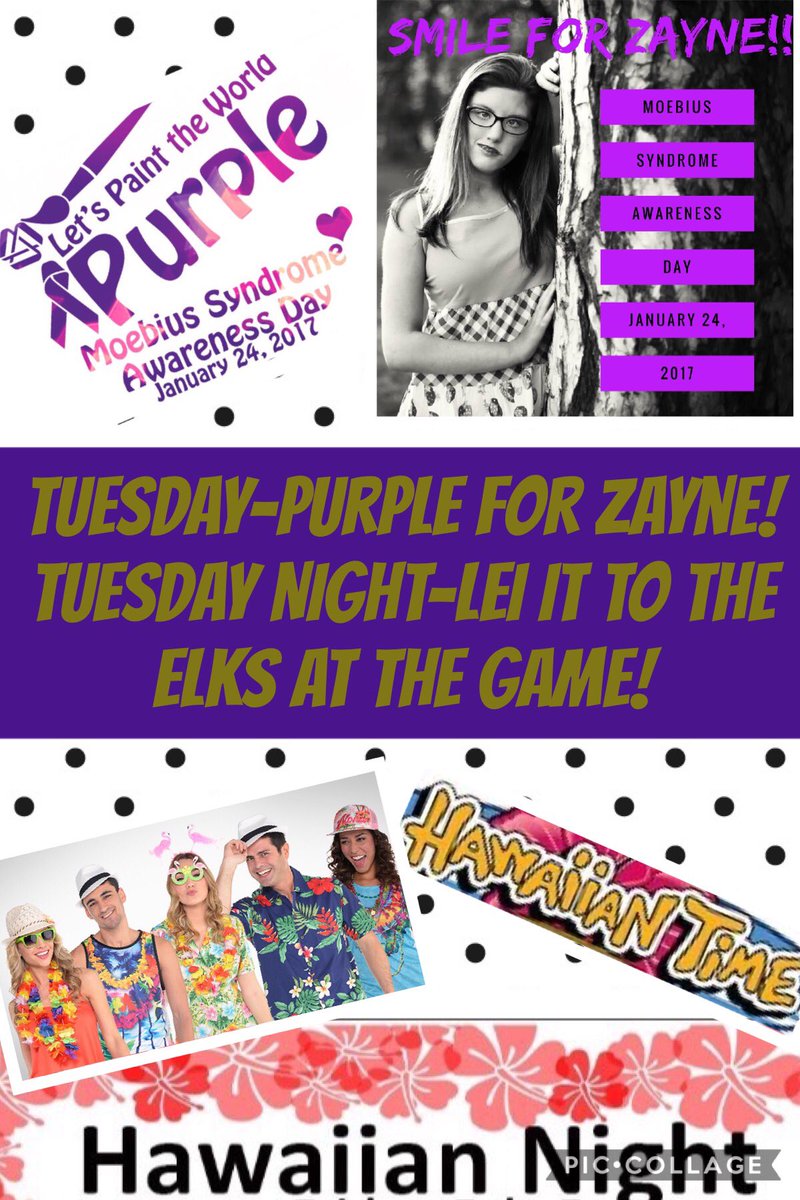 woodward_hs's tweet photo. Tuesday dress up day-Purple during the day, Hawaiian at the games! #HOCO2017 #msad2017
#moebiussyndrome https://t.co/z2H9oVuMji