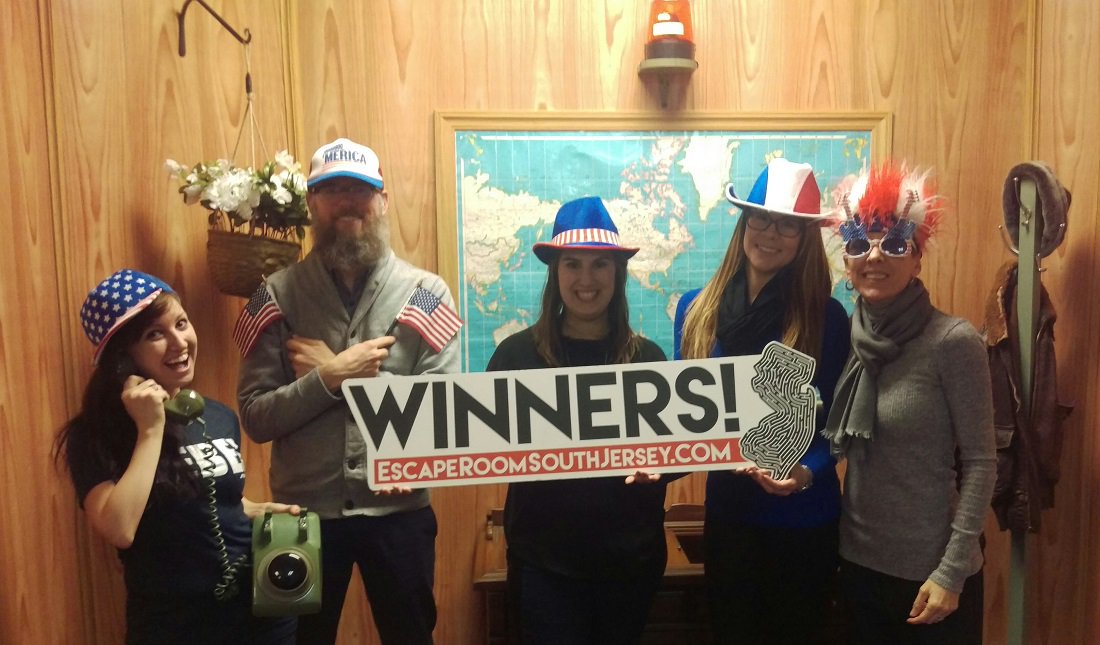 advantadesign's tweet photo. #TeamAdvanta triumphs & beats the @EscapeRoomSJ! In a #coldwar themed event, we saved the world from certain destruction! #nothanksnecessary https://t.co/1JgUvMgzKo