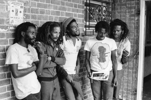 Amazing shot by @Linkup52 at 56 Hope Road of @BurningMusic, #AugustusPablo, #TyroneDownie, @JuniorMarvin09 & #SkyHigh '79 #Reggae #Jamaica