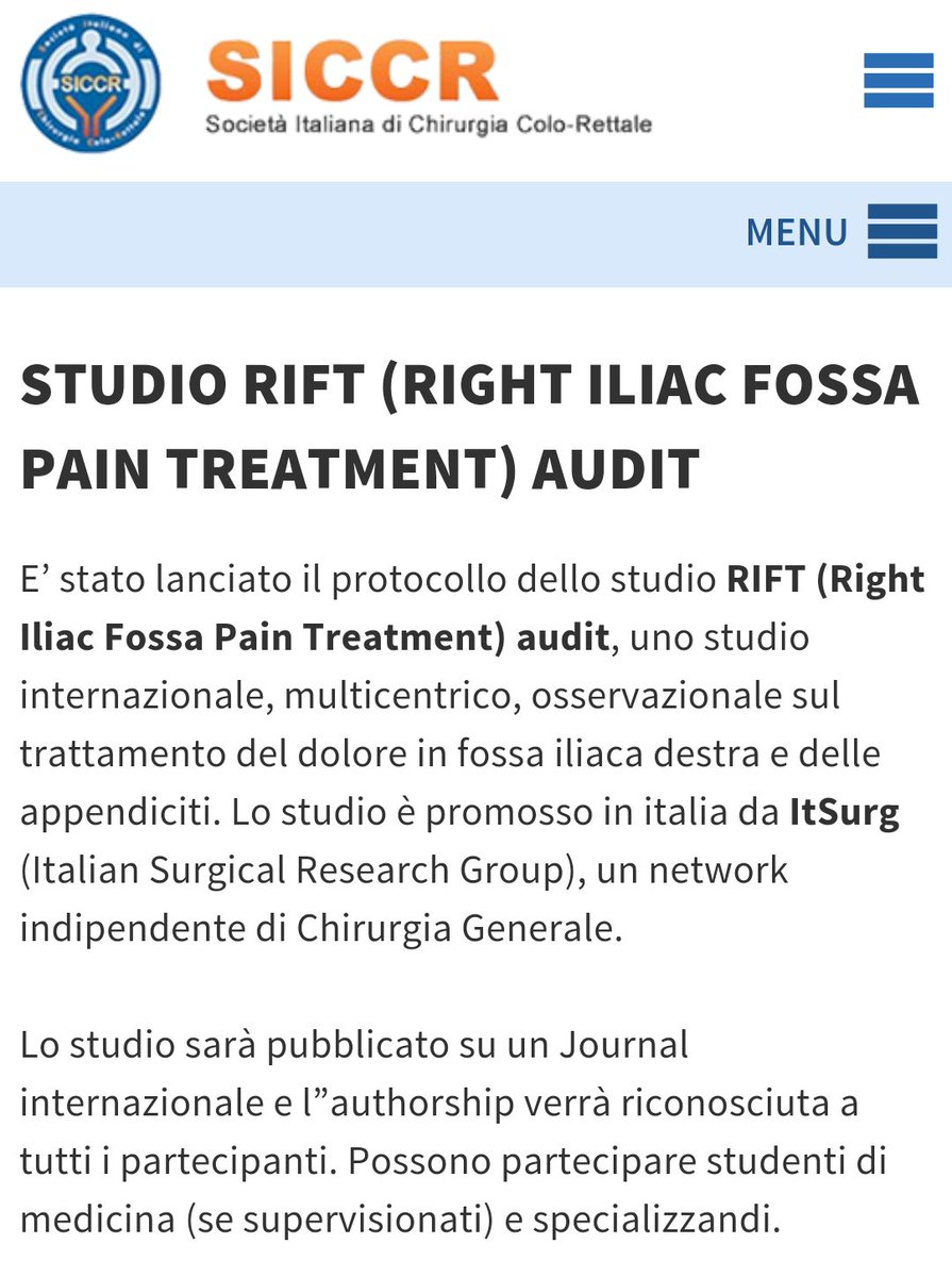 it_surg's tweet photo. #RIFTaudit endorsed in Italy by Italian Society of Colorectal Surgery (SICCR)  and WSES Italian Chapter! @drfrancescopata @GianlucaPellino https://t.co/Ap8MjizApu
