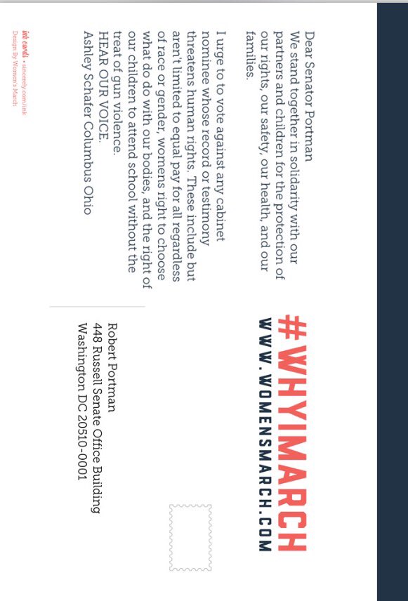 ashleyschafer's tweet photo. #whyImarch @senrobportman https://t.co/JdbyuJTWpX