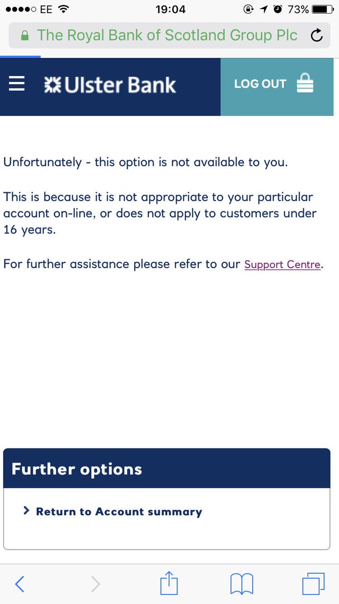 Michael31411454's tweet photo. @UlsterBank_Help your grand. This is coming up when I done what you told me to do https://t.co/mZJqL2dxxE