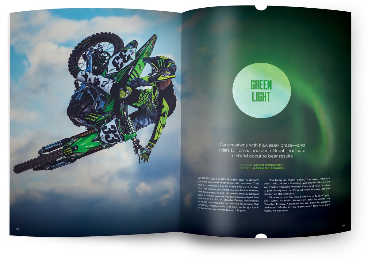 racerxonline's tweet photo. Read GREEN LIGHT in the March '17 issue of Racer X Illustrated, available now at https://t.co/qjYgUY2B7k. https://t.co/cEJx6dD07d