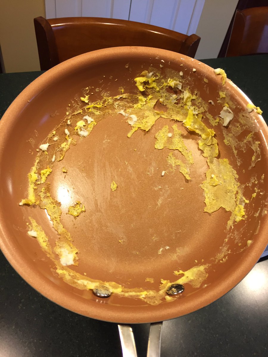 DrCarlMack's tweet photo. @GothamSteel you can beat your non-stick skillet with a hammer but my scramble eggs stick!!! https://t.co/lNLxI40maO