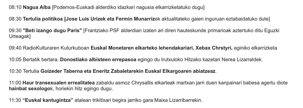 NAIZirratia's tweet photo. Hemen bihar @Kalegorrian landuko ditugunak: @PodemosEuskadi_  @EguzkiUrteaga #euskoa #Euskalelkargoa #transexualitatea  #Euskalkantugintza https://t.co/ovoIUFQva6