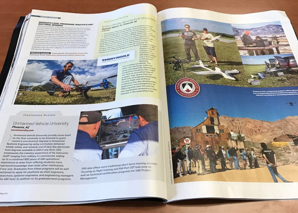 UnmannedUniv's tweet photo. UVU Featured in Rotor Drone Magazine - https://t.co/jZ20Gn9tAg https://t.co/K37PRaWIiO