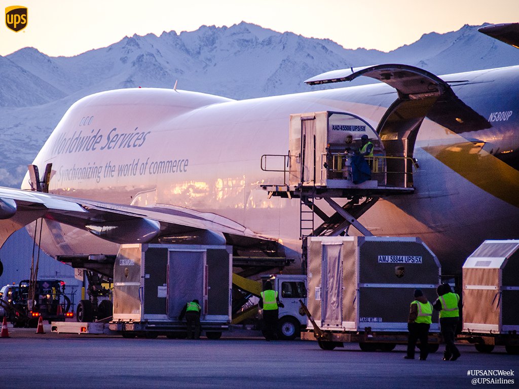 UPSAirlines's tweet photo. Our Anchorage gateway serves as a stopping point for flights between the U.S. and Asia. #UPSANCWeek https://t.co/cxN8StRMIV