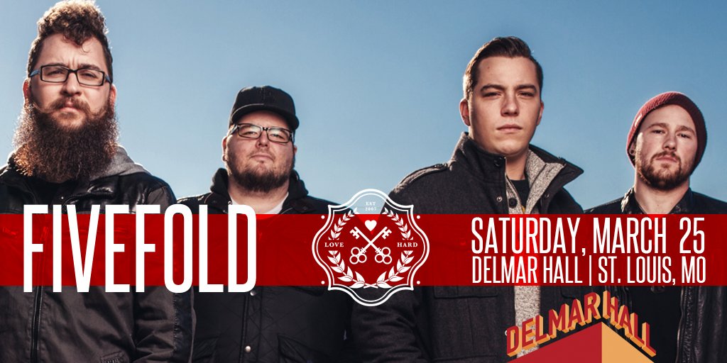 JUST ADDED: @Fivefoldrock with <a href="/welcomehomestl/">Elizabeth Monks Williamson</a> [03.25] On sale now.  delmarhall.com/event/fivefold…