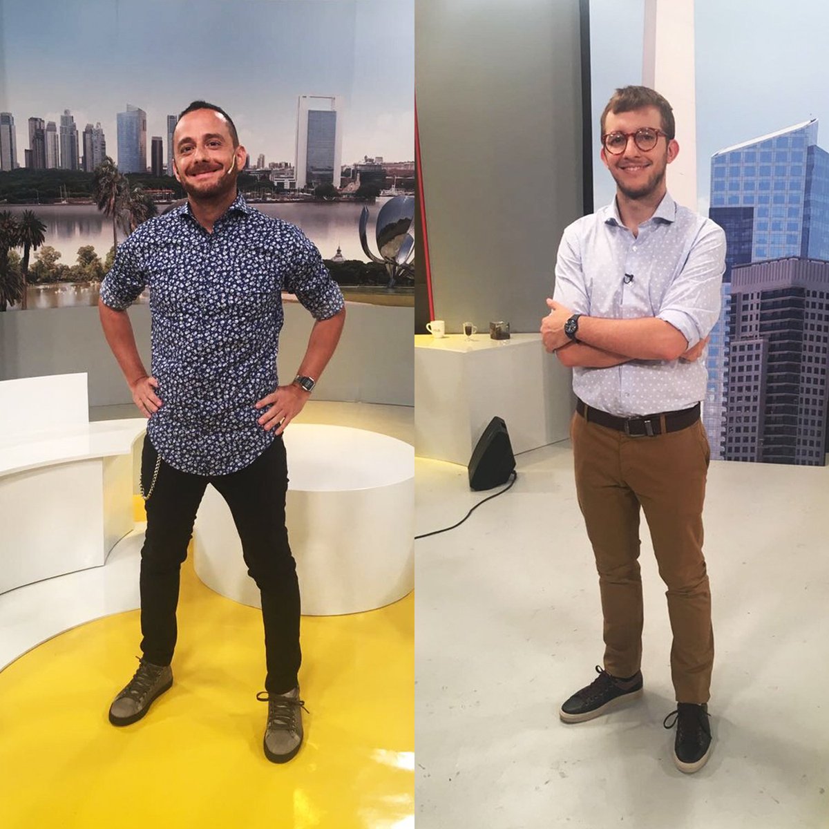 PasodeHombre's tweet photo. @sommelierdecafe y @MayneJason con sus #Paso durante el programa #HoyNosToca que conducen en el @CanalCiudadBA https://t.co/B2fMWvXp7r