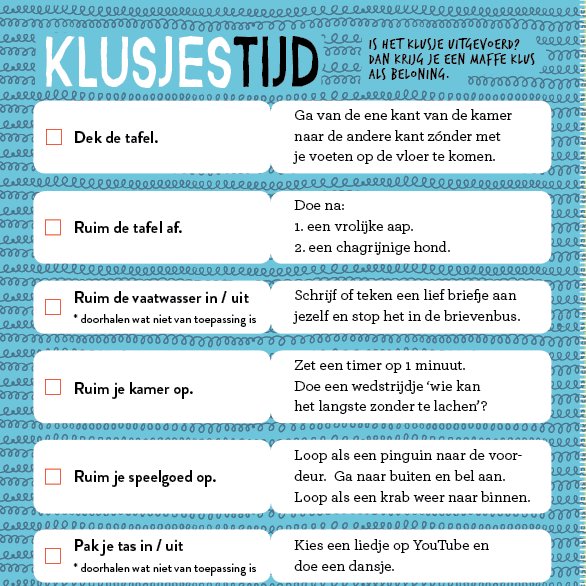 Na ieder serieus klusje een maf klusje, dat stimuleert je kind! #klusjestijd #weloveroutine #gezinnig ow.ly/EtVL308gISj