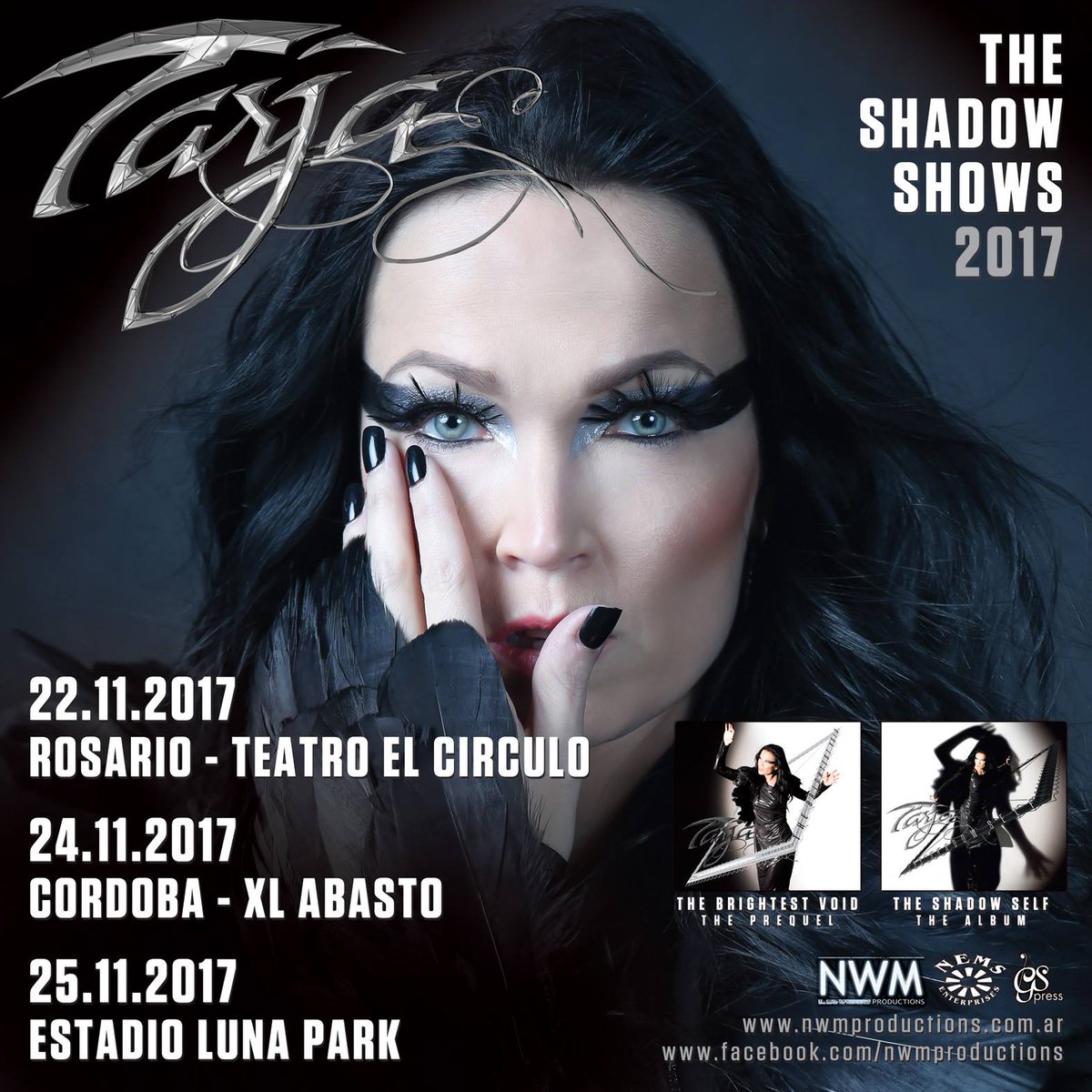 Noche_Bastarda's tweet photo. SHOWS | En Noviembre @tarjaofficial lleva su tour “The Shadow Shows 2017” al @stadiumlunapark mas info: https://t.co/eZkpOaObK0 https://t.co/bcwSE6MWBM
