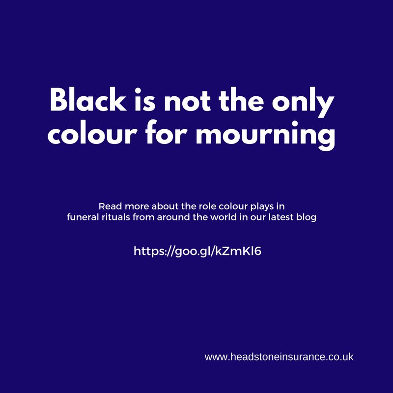 InsureHeadstone's tweet photo. In which country is blue considered the colour of mourning? Our blog will tell you https://t.co/eeSqeCMfFR #PrestonHour https://t.co/oJrRsuOfrq