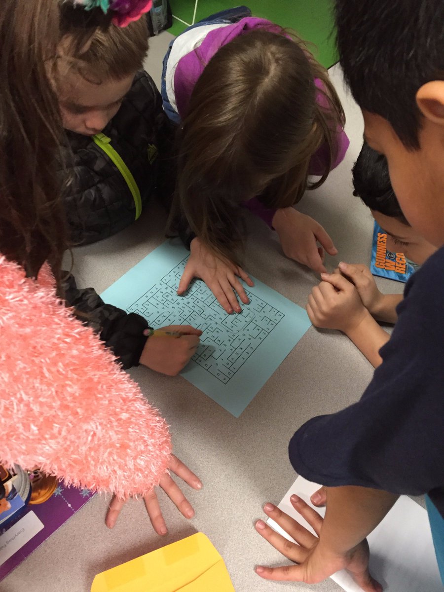 mrsgarzasclass's tweet photo. We worked together on The BFG @breakoutEDU. One group broke out. They helped us all have Phizzwizard dreams! #GRABFG @RidgeFCL https://t.co/6Iz1re8Hzy