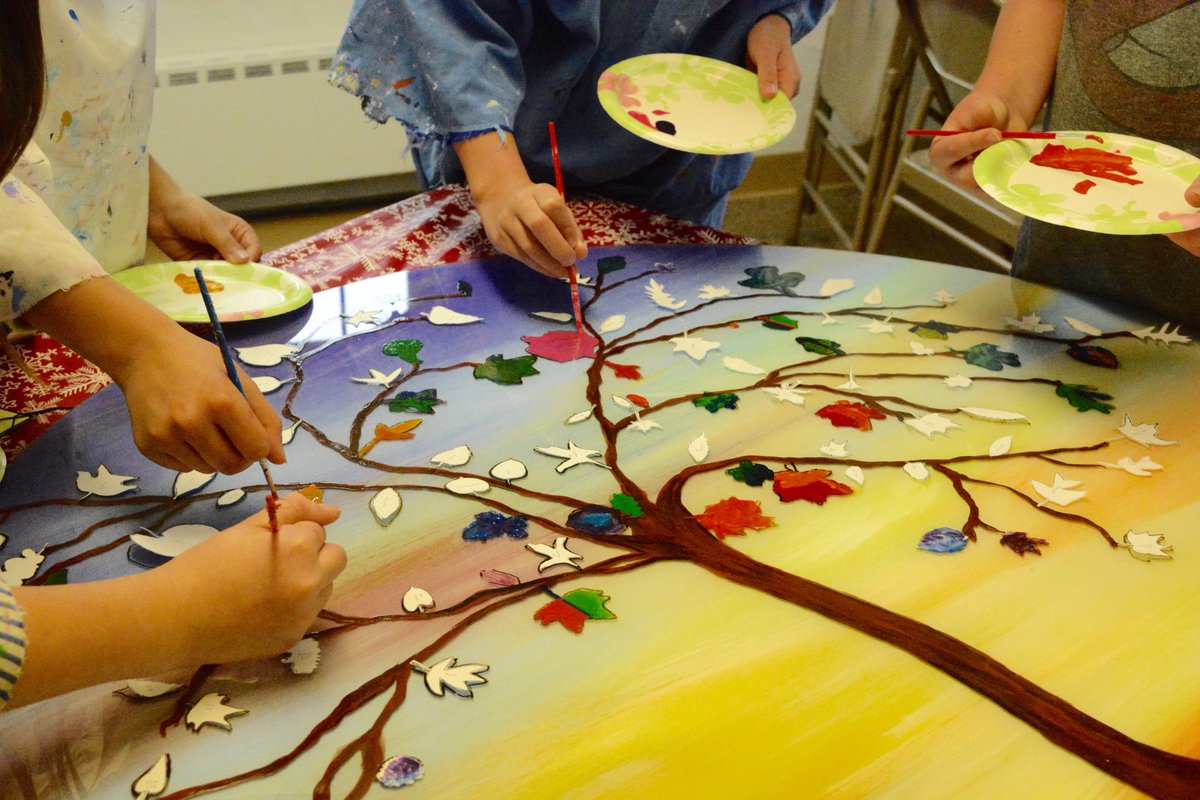 StanleyClarkTig's tweet photo. 4th graders did a beautiful job painting their project for the 39th Annual Kaleidoscope Dinner and Auction in March! #KAL2017 https://t.co/sxLEWLQNik