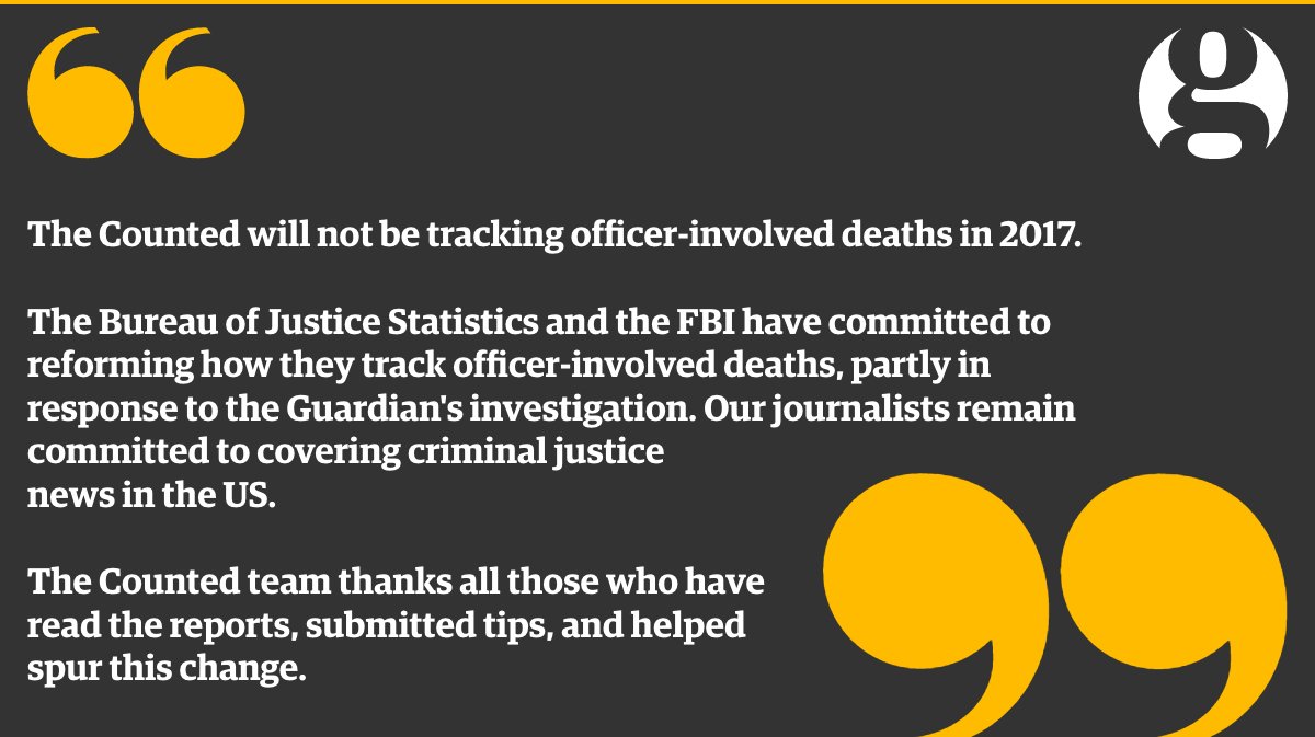 The Counted tweet media