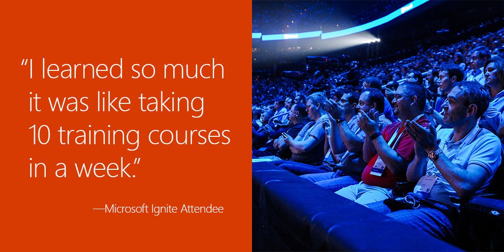 We’re packing a lot into #MSIgnite 2017, 9/25-29 in Orlando. Pre-register now and load up on learning: https://ignite.microsoft.com?ocid=ignite_pre_itp-dev_social_twitter-card_unbranded_714x357_learnedsomuch_png_na