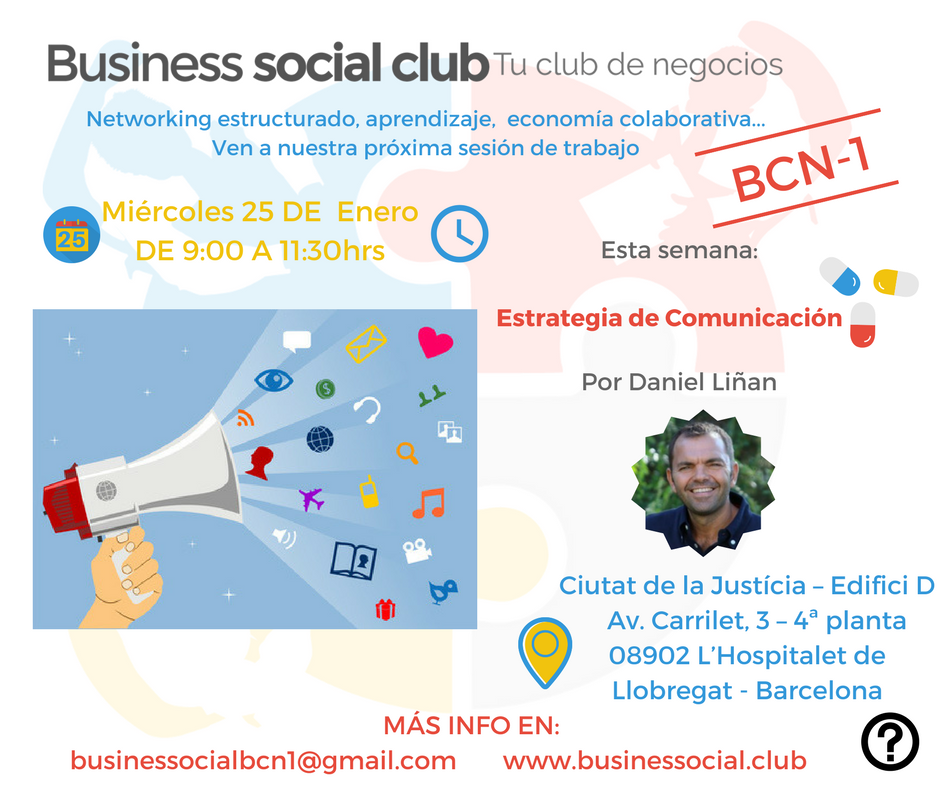 BusinessSocialC's tweet photo. Empezamos la semana anunciando la próxima sesión... Es en Barcelona el miércoles

#EmprenderMOLA #NetBusiness 
https://t.co/ezr7UlIWUS https://t.co/fAK9PWDo3C