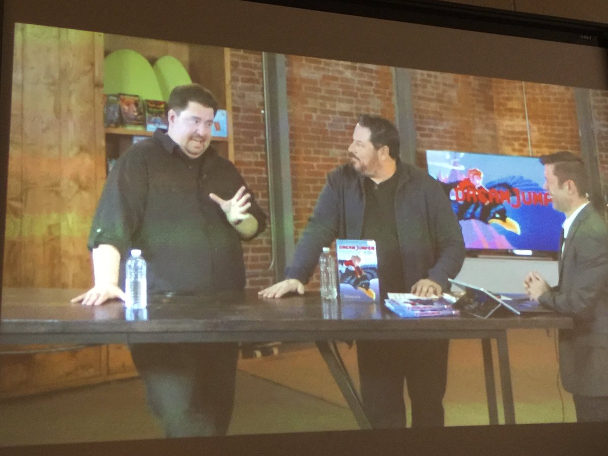 gruffcorn13's tweet photo. Watching an artist &amp; author create LIVE was super engaging! @LucasTurnbloom @greggrunberg @DreamJumperHQ @SkypeClassroom #teachgraphixlive https://t.co/zaeXKLBGkF