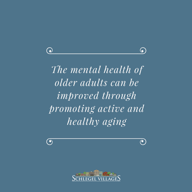 SchlegelVillage's tweet photo. The #mentalhealth of older adults can be improved through promoting active and healthy aging. #BellLetsTalk https://t.co/AcTz9eyVrh