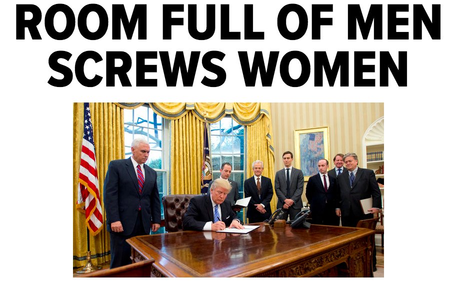 The front page of <a href="/HuffingtonPost/">HuffPost</a> says it all. #GlobalGagRule 😑