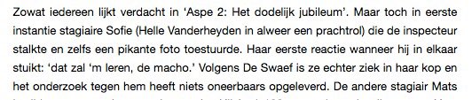 YasmienV's tweet photo. "Helle Vanderheyden in alweer een prachtrol" ~Concertnieuws 👏 #toptalent #trots #Aspe2 https://t.co/S2eh2bgNNc