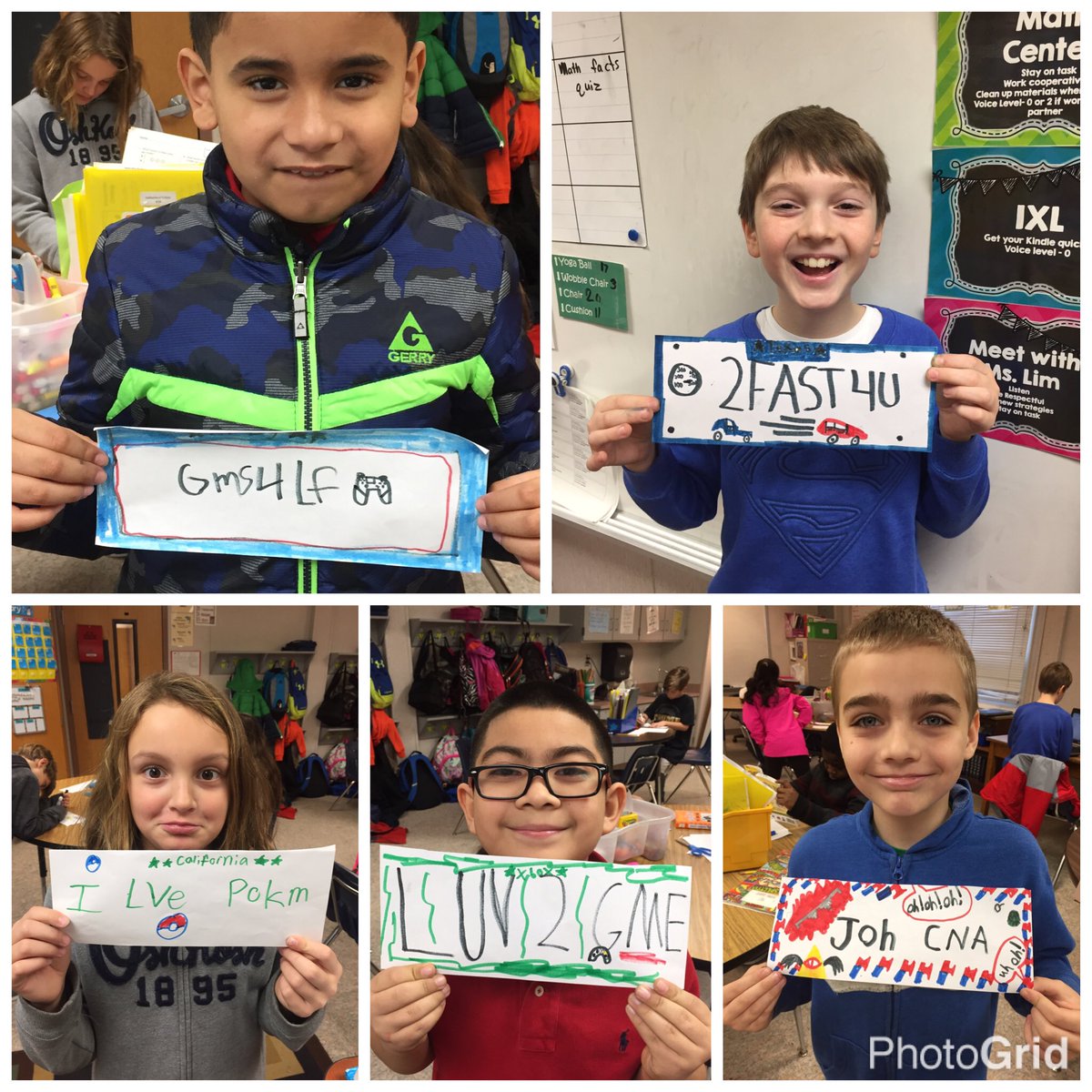 MsLimCPES's tweet photo. Can you figure out what these license plates say? #encapsulation @fcpsaap #licensedtolearn @StratfordLndgES https://t.co/LBPmEFg25o