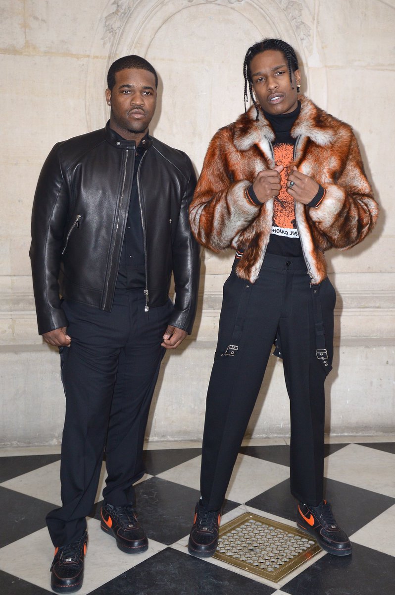 .ASAPferg and asvpxrocky wearing the VLONE x Nike Air Force 1s ...