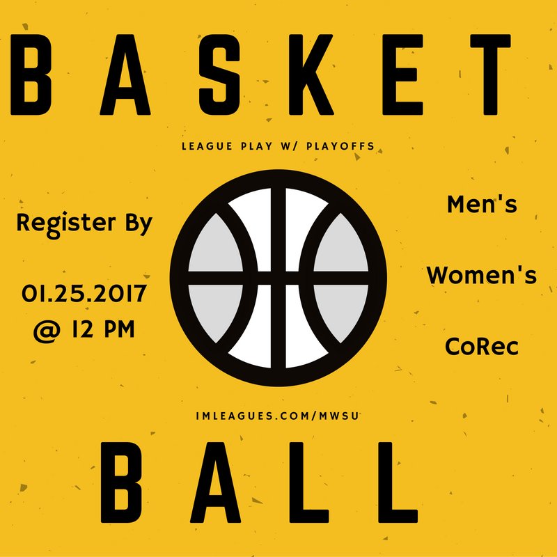 MSUTexasRec's tweet photo. Tomorrow at noon is the deadline to sign your team up for Basketball! Don't miss your chance to make in rain 3s #basketball #raininthrees https://t.co/siJFOmx89G