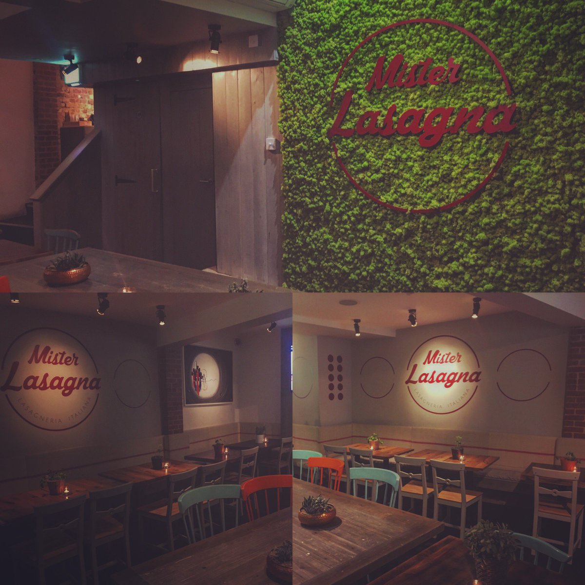 MisterLasagna's tweet photo. Our interior design... Mister Lasagna is a concept
#misterlasagna #italianfastfood #concept #freshfood #glutenfree #candle #greenwhole #soho https://t.co/Wl2FIwVteV