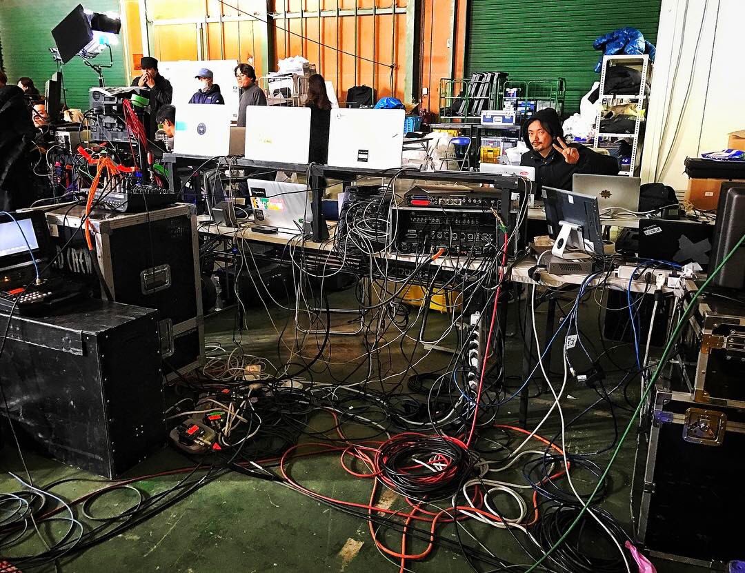 okgo's tweet photo. The master at work.  @daitomanabe https://t.co/Imr1YAh0CZ