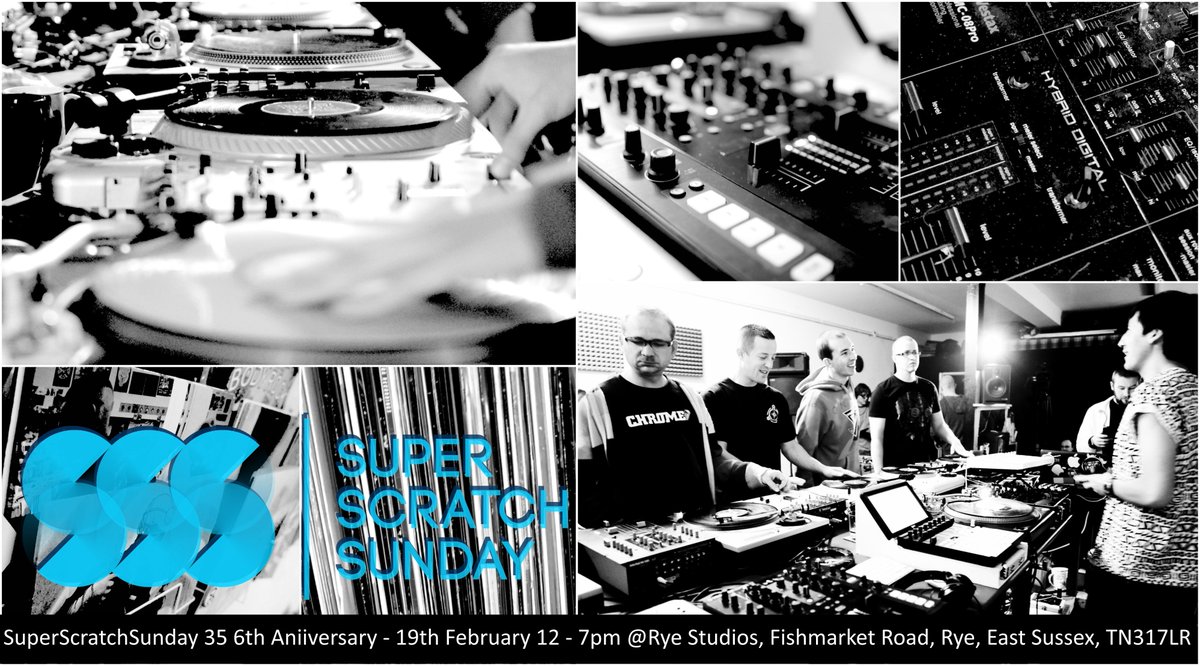 SuperScratchSun's tweet image. SSS 6th Anniversary - 19th Feb - Rye (see poster for details)
