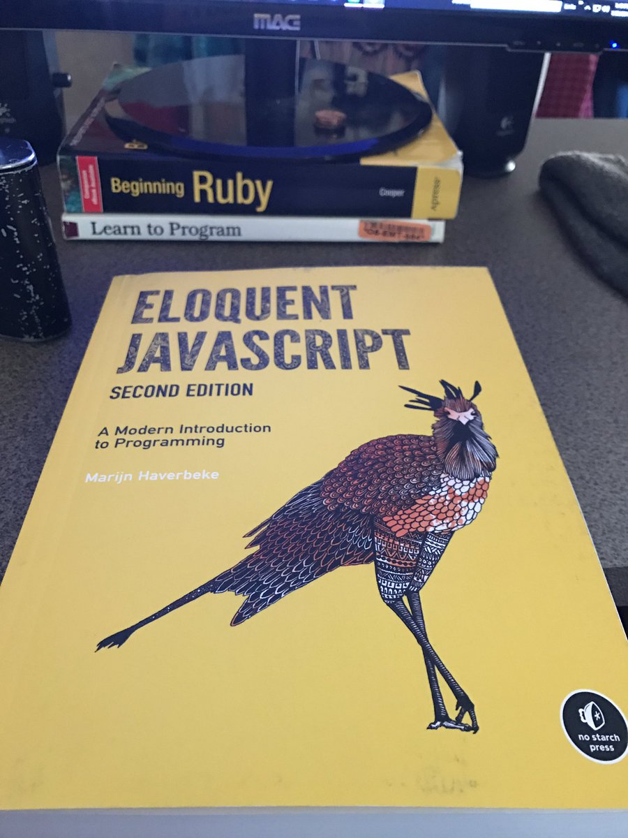 adeleon415's tweet image. Finally got my book today! #eloquentjs
Being more #frontend now I know I'll use this alot for reference. #javascript #js #Coding #webdev