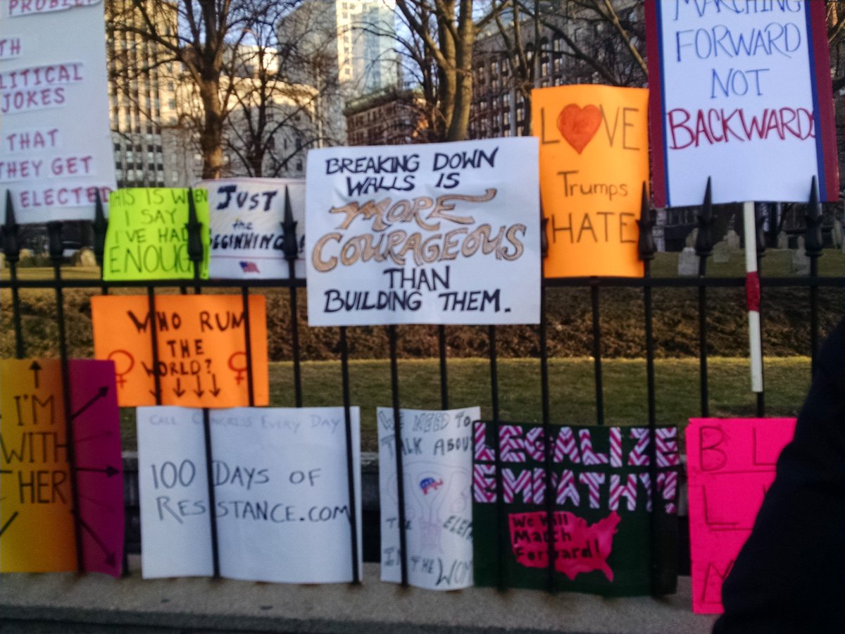 yourwordwhiz's tweet photo. #MarchSigns #WomensMarch #BostonWomensMarch https://t.co/L8SQULhxKD