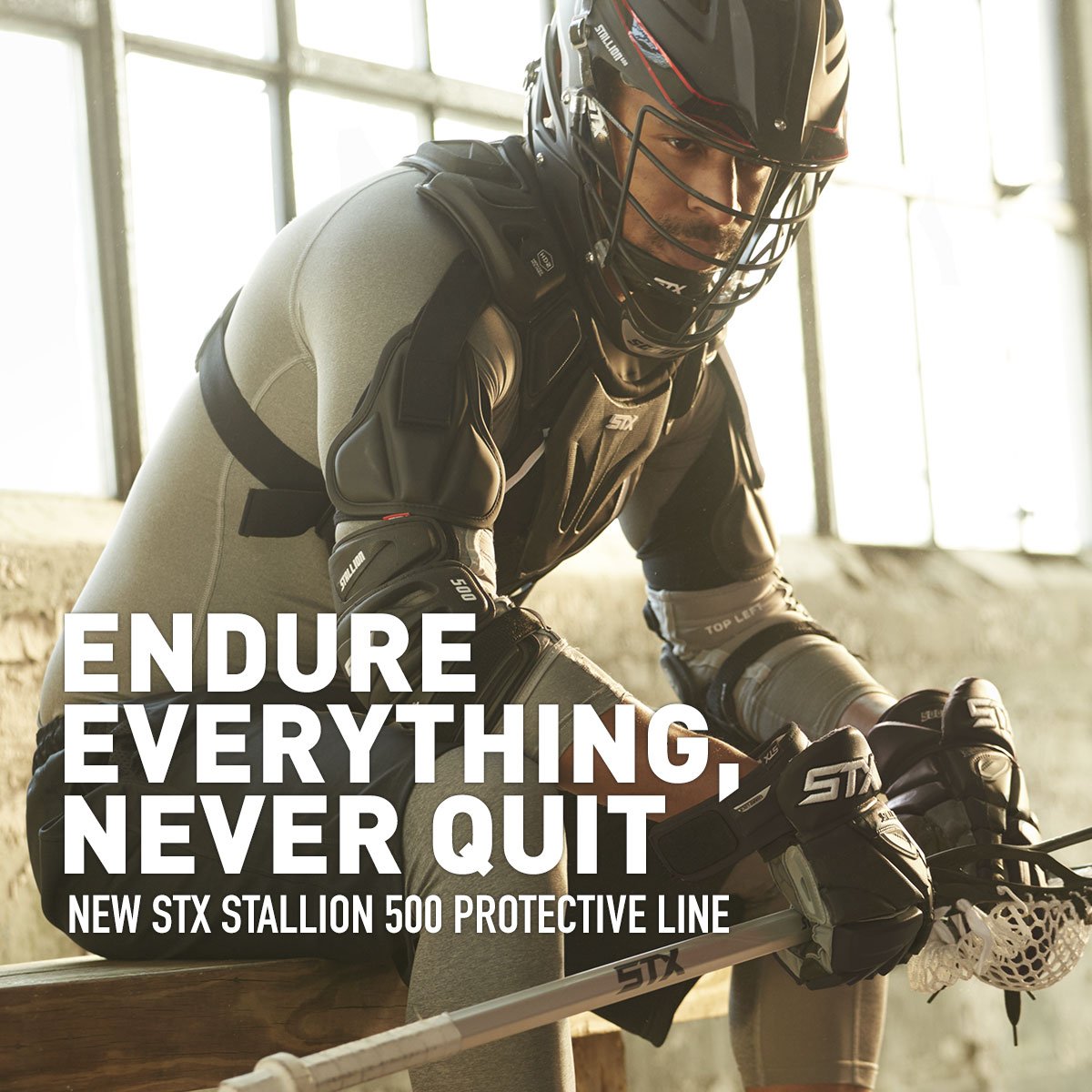 lacrossedotcom's tweet photo. Built to endure, the full @STXmlax Stallion 500 protective line is now available at #lacrossedotcom. https://t.co/95az7hrsWG #Stallion500 https://t.co/iMNoawZk3C