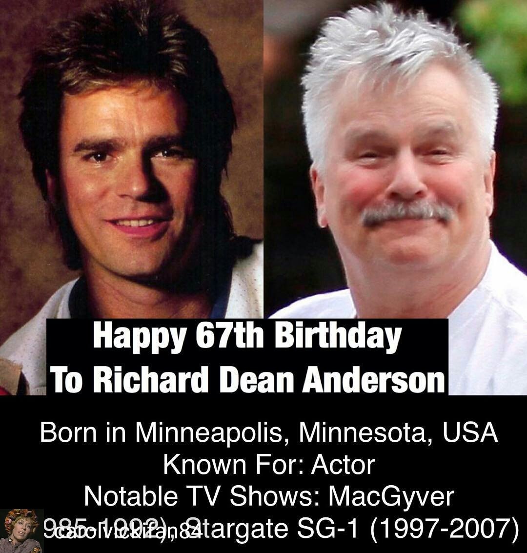   January 23: Happy 67th Birthday to Richard Dean Anderson 