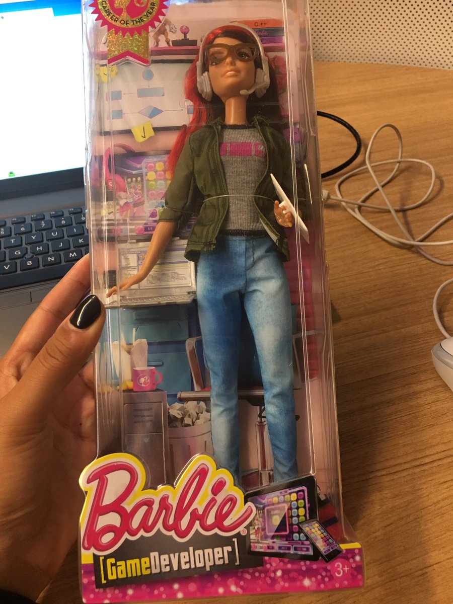 SerinaGill's tweet photo. Ummmm hello Dev Barbie!!! Best goodbye present ever @frankarr is a legend! https://t.co/MmcOR81KEn