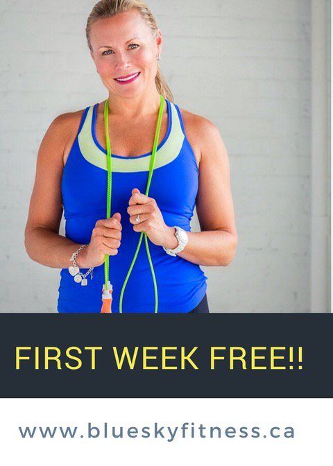 BlueSkyFitness's tweet image. Join us for your #firstweekfree of classes @BlueSkyFitness Sign up right here for #results blueskyfitness.ca