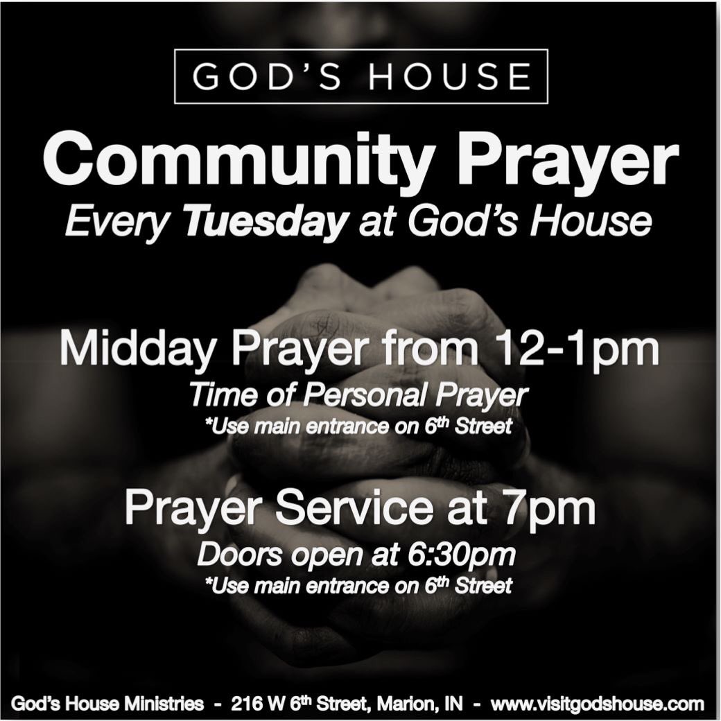 djikeler's tweet photo. If you live in the Grant County, IN area &amp; want a place to pray, come to @GodsHouse1 on Tuesday's &amp; join us for prayer. #visitgodshouse https://t.co/EFY5f7Nmcj