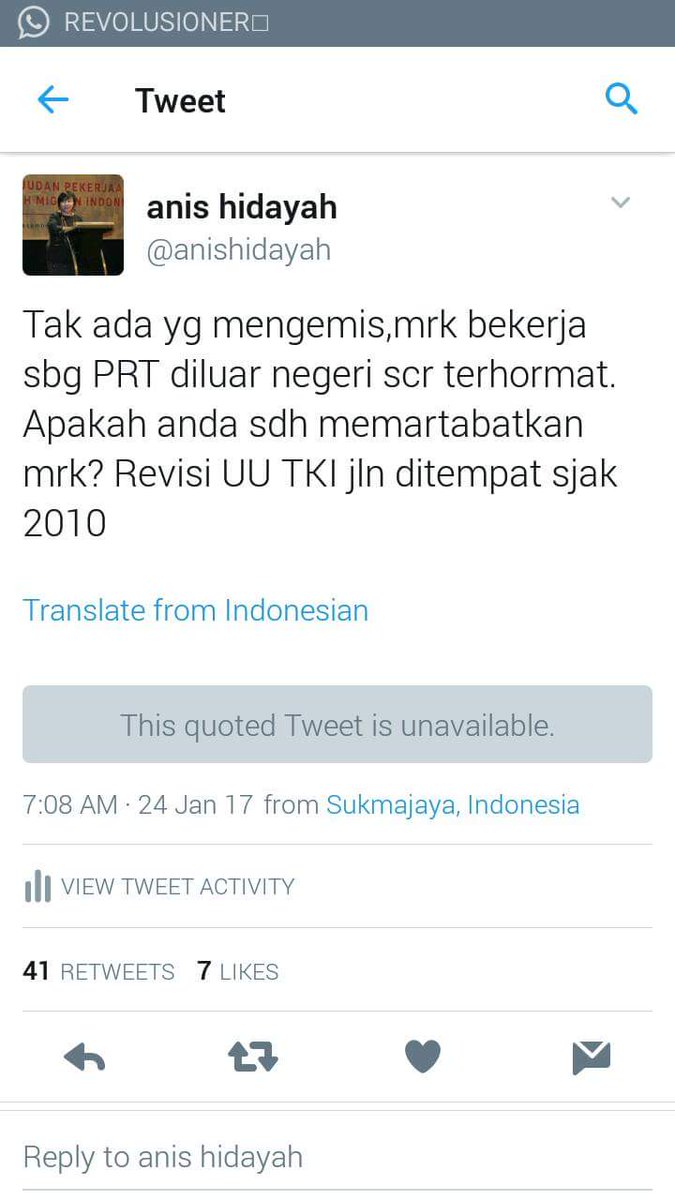 Sbg Ketua Timwas TKI <a href="/DPR_RI/">DPR RI</a> <a href="/Fahrihamzah/">#AyoMoveOn2024</a> sgt tak pantas berkicau ini. Walau dihapus, terekam dlm ingatan massa | <a href="/anishidayah/">Anis Hidayah</a> <a href="/migrantcare/">Migrant CARE</a>