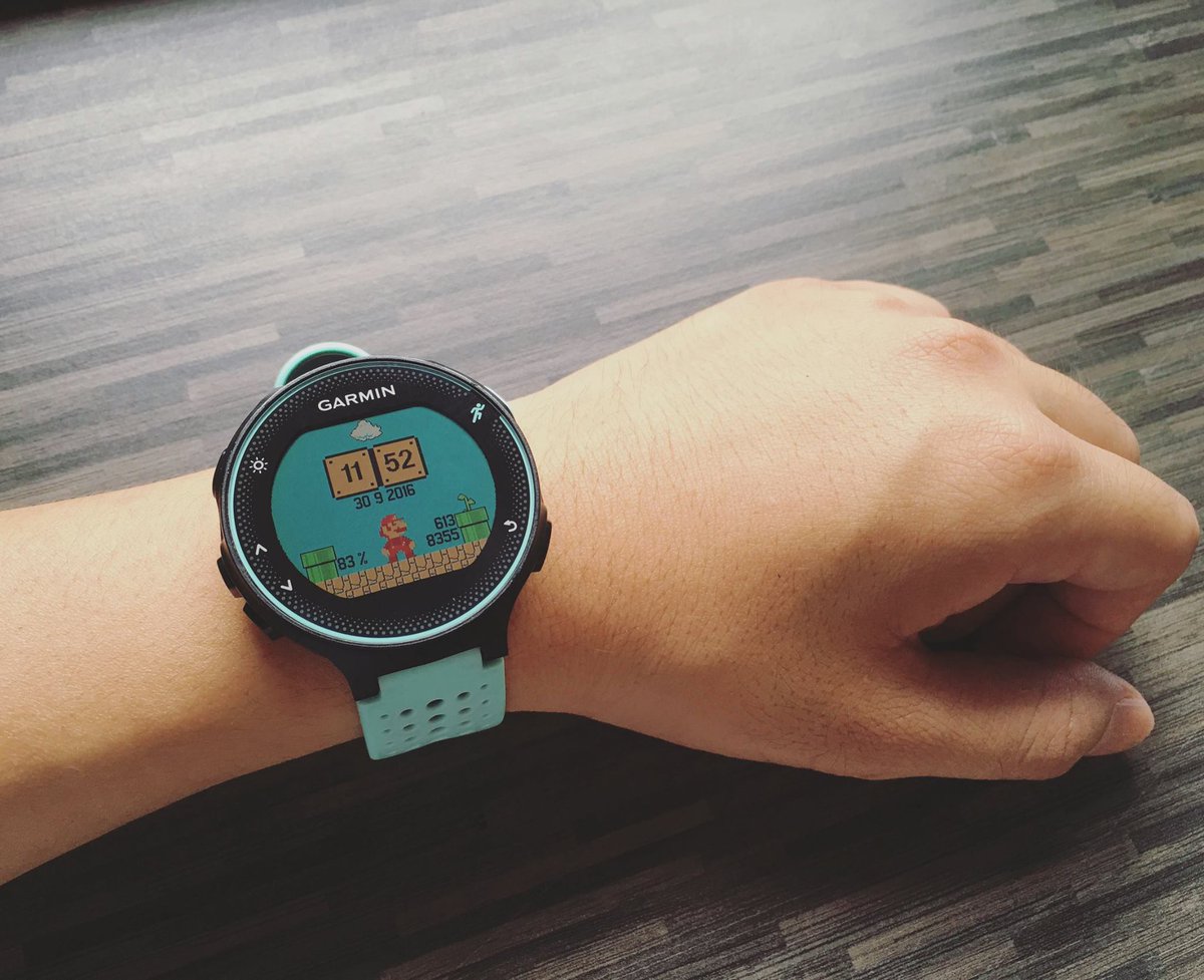 GarminPHI's tweet photo. It's a Super Mario kind of Tuesday! 
#supermario #powerstars #connectIQ #watchface #beatyesterday https://t.co/NeJXRpeDu0